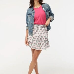 J. Crew Smocked Tiered Skirt